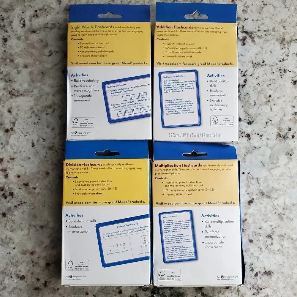 Add, subtract, multiply, divide, words flashcards